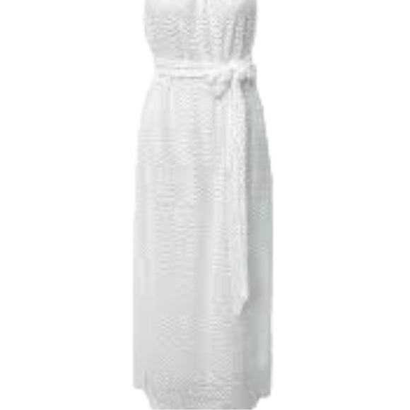 LILLY PULITZER White Lace Midi Dress M | Bridal Shower Rehearsal Dinner NWT - Picture 3 of 12